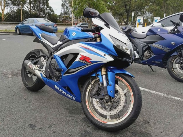 2008-2010 Blue White Suzuki GSXR 600/GSXR 750 Motorcycle Fairings Australia