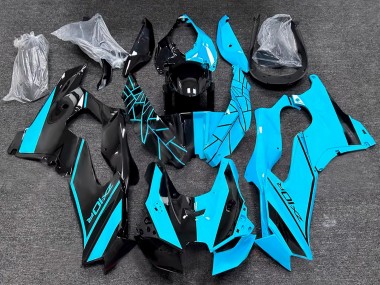 2021-2025 Half Black & Half Blue Kawasaki ZX10R Motorcycle Fairings Australia