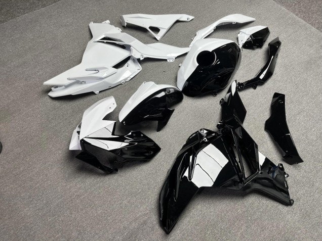 2024-2026 Glossy White Black Split Kawasaki Ninja 500 EX500R Motorcycle Fairings Australia