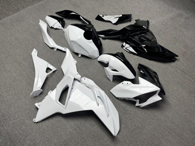 2024-2026 Glossy White Black Split Kawasaki Ninja 500 EX500R Motorcycle Fairings Australia