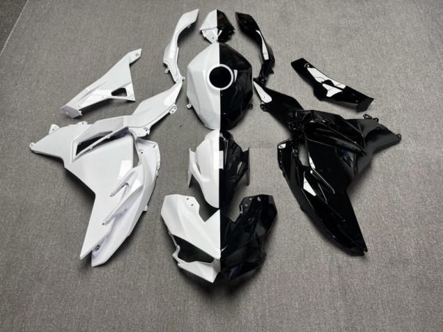2024-2026 Glossy White Black Split Kawasaki Ninja 500 EX500R Motorcycle Fairings Australia