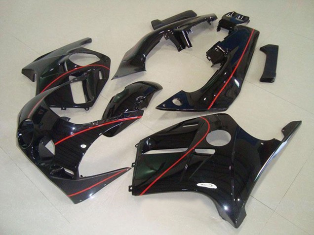1988-1989 Glossy Black Red Line Honda CBR250RR MC19 Motorcycle Fairings Australia