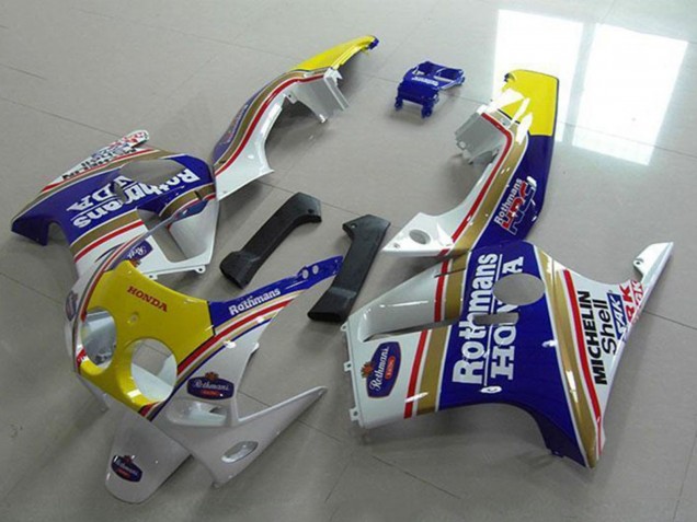 1988-1989 White Yellow Blue Rothmans Honda CBR250RR MC19 Motorcycle Fairings Australia