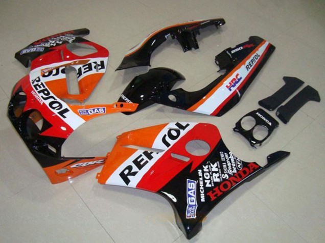 1988-1989 Orange White Red Glossy Black Repsol Honda CBR250RR MC19 Motorcycle Fairings Australia
