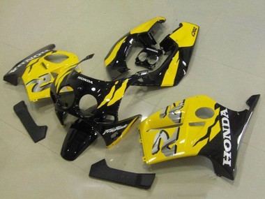 1988-1989 Yellow Glossy Black Honda CBR250RR MC19 Motorcycle Fairings Australia