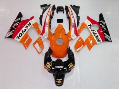 1991-1994 Orange White Red Glossy Black Repsol Honda CBR600 F2 Motorcycle Fairings Australia