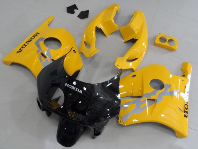 1990-1998 Yellow Glossy Black Honda CBR250RR MC22 Motorcycle Fairing Kits Australia