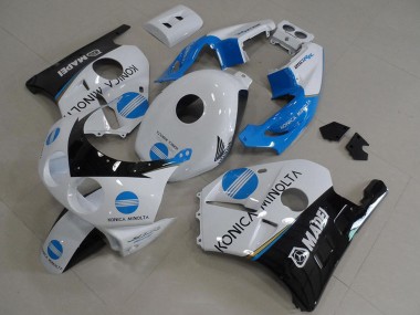 1990-1998 White Blue Glossy Black Konica Minolta Honda CBR250RR MC22 Motorcycle Fairings Australia