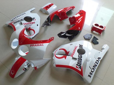 1990-1998 White Red Pramac Bridgestone Honda CBR250RR MC22 Motorcycle Fairings Australia