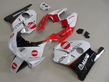 1990-1998 White Red Glossy Black Konica Minolta Honda CBR250RR MC22 Motorcycle Fairings Australia