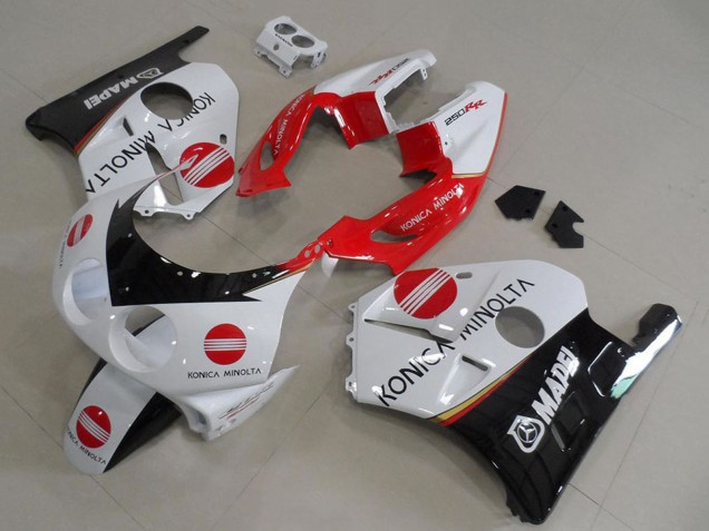 1990-1998 White Red Glossy Black Konica Minolta Honda CBR250RR MC22 Motorcycle Fairings Australia