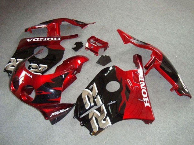 1990-1998 Red Glossy Black Honda CBR250RR MC22 Motorcycle Fairings Australia