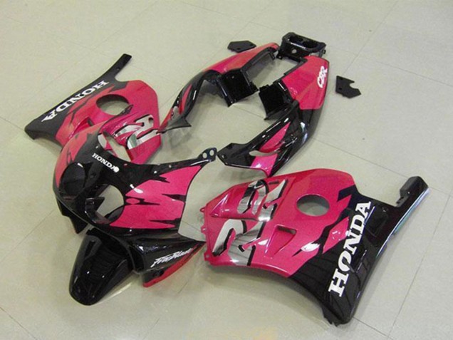 1990-1998 Pink Glossy Black Honda CBR250RR MC22 Motorcycle Fairings Australia
