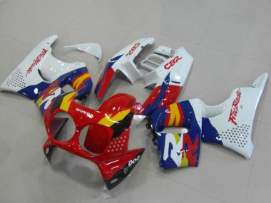 1994-1995 White Red Blue Yellow Honda CBR900RR 893 Motorcycle Fairings Australia