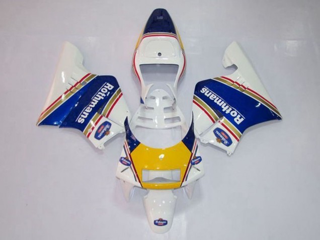 1994-1996 White Blue Yellow Gold Rothmans Honda NSR250R MC28 P4 Motorcycle Fairings Australia