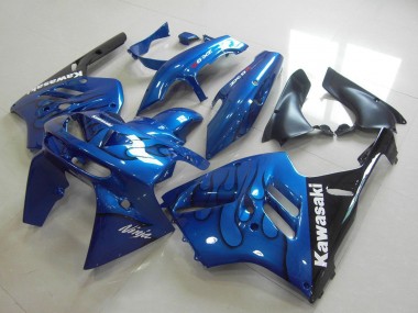 1994-1997 Blue Black Flame Kawasaki ZX9R Motorcycle Fairing Australia
