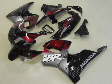 1996-1997 Silver Maroon Red Glossy Black Honda CBR900RR 893 Motorcycle Fairings Australia