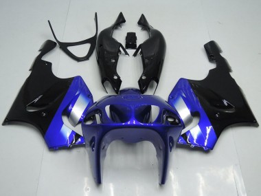 1996-2003 Blue Silver Glossy Black Kawasaki ZX7R Motorcycle Fairings Australia