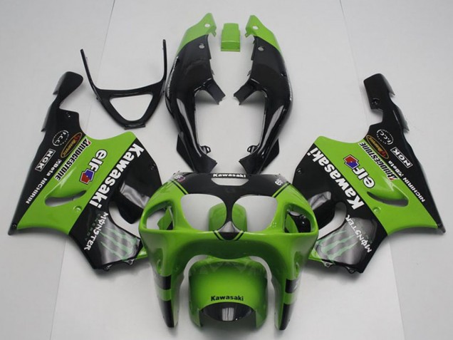 1996-2003 Green Glossy Black Monster Elf Kawasaki ZX7R Motorcycle Fairings Australia