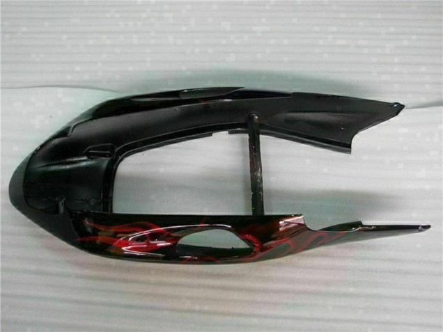 1996-2007 Glossy Black Red Flame Honda CBR1100XX Blackbird Abs Motorcycle Fairing Australia