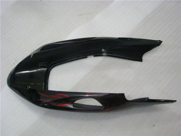 1996-2007 Glossy Black Red Flame Honda CBR1100XX Blackbird Abs Motorcycle Fairings Australia