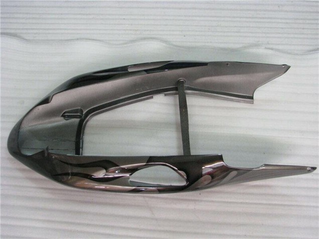 1996-2007 Glossy Black Silver Flame Honda CBR1100XX Blackbird Motorcycle Fairings Australia