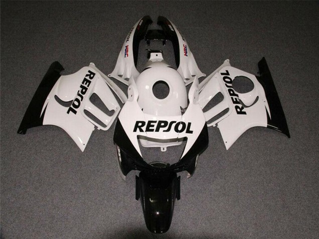 1997-1998 White Glossy Black Repsol Honda CBR600 F3 Motorcycle Fairings Australia
