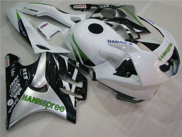 1995-1996 White Silver Green Hannspree Honda CBR600 F3 Motorcycle Fairings Australia