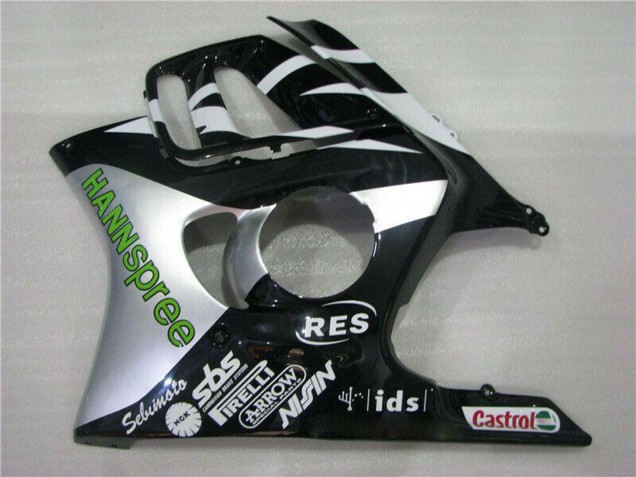 1995-1996 White Silver Green Hannspree Honda CBR600 F3 Motorcycle Fairings Australia