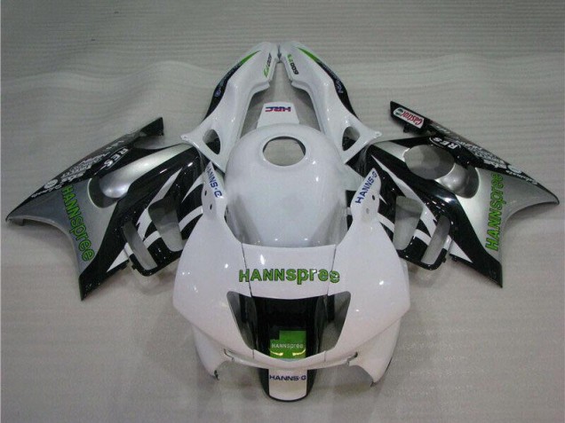 1995-1996 White Silver Green Hannspree Honda CBR600 F3 Motorcycle Fairings Australia