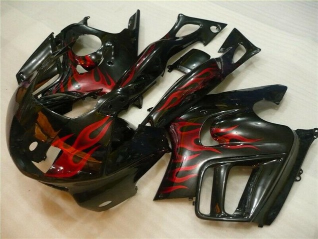 1995-1996 Glossy Black Red Flame Honda CBR600 F3 Motorcycle Fairings Australia