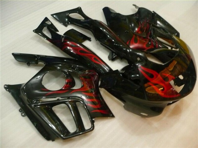 1995-1996 Glossy Black Red Flame Honda CBR600 F3 Motorcycle Fairings Australia