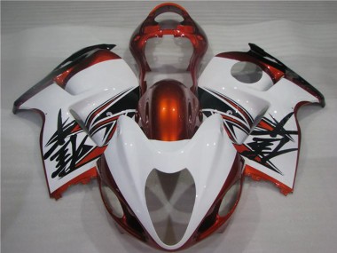 1996-2007 White Orange Black Suzuki GSXR 1300 Hayabusa Motorcycle Fairings Australia