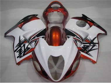 1996-2007 White Orange Black Suzuki GSXR 1300 Hayabusa Motorcycle Fairings Australia