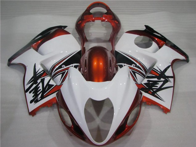1996-2007 White Orange Black Suzuki GSXR 1300 Hayabusa Motorcycle Fairings Australia