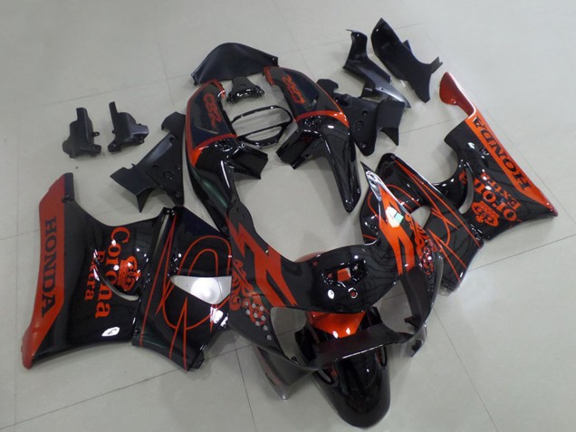 1998-1999 Glossy Black Red Corona Honda CBR900RR 919 Motorcycle Fairings Australia
