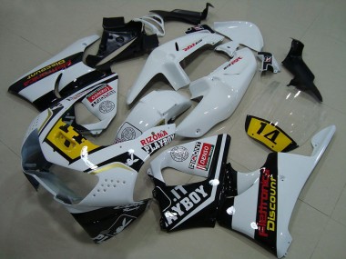 1998-1999 White Yellow Glossy Black Playboy 14 Honda CBR900RR 919 Motorcycle Fairings Australia
