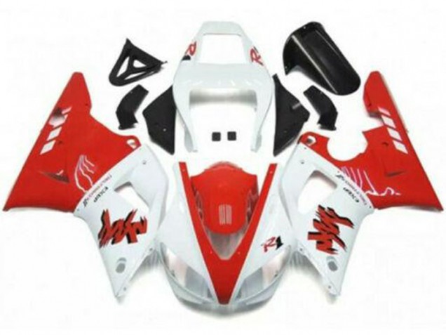 1998-1999 White Red Yamaha YZF R1 Motorcycle Fairings Australia