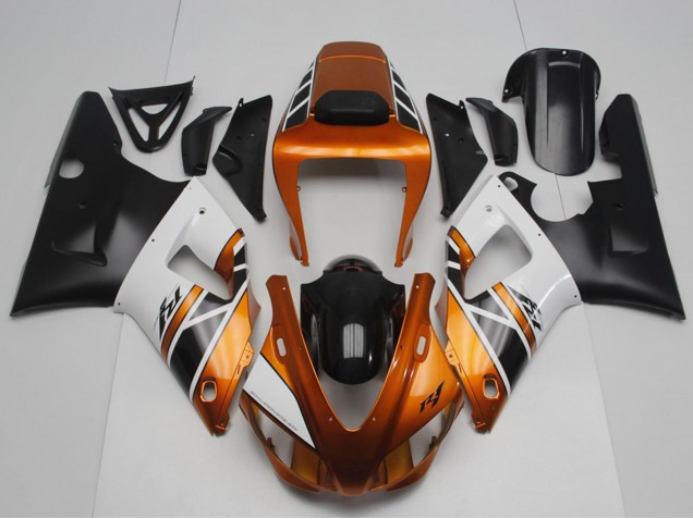 1998-1999 Orange Gold Grey White Black Yamaha YZF R1 Motorcycle Fairings Australia