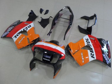 1998-2001 Orange White Red Glossy Black Repsol Honda VFR 800 Motorcycle Fairings Australia