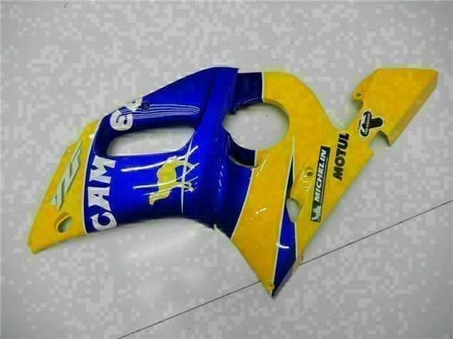 1998-2002 Yellow Blue White Camel Motul Yamaha YZF R6 Motorcycle Fairings Australia
