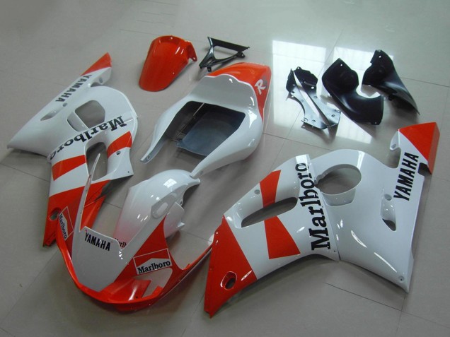 1998-2002 White Red Marlboro Yamaha YZF R6 Motorcycle Fairings Australia