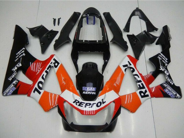 2000-2001 Orange White Red Glossy Black Repsol Honda CBR900RR 929RR Motorcycle Fairings Australia