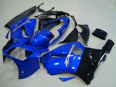 2000-2001 Blue Glossy Black Kawasaki ZX12R Motorcycle Fairings Australia