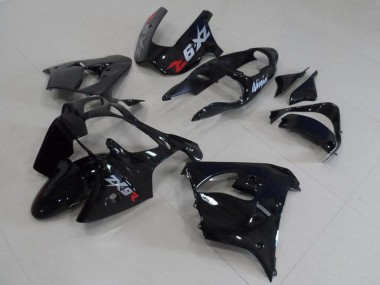 2000-2001 Glossy Black Kawasaki ZX9R Motorcycle Fairing Australia