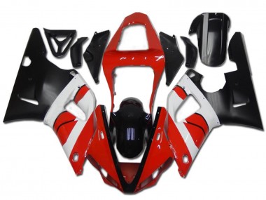 2000-2001 Red White Glossy Black Yamaha YZF R1 Motorcycle Fairing Australia