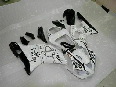 2000-2001 White Black Corona Extra Yamaha YZF R1 Motorcycle Fairings Australia