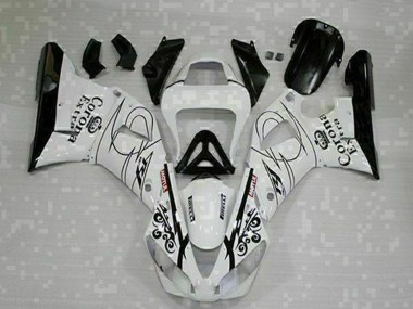 2000-2001 White Black Corona Extra Yamaha YZF R1 Motorcycle Fairings Australia
