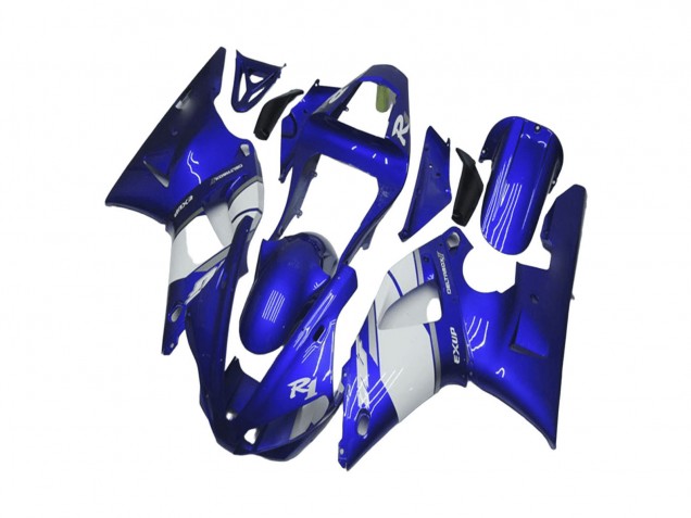 2000-2001 Blue White Yamaha YZF R1 Motorcycle Fairing Australia