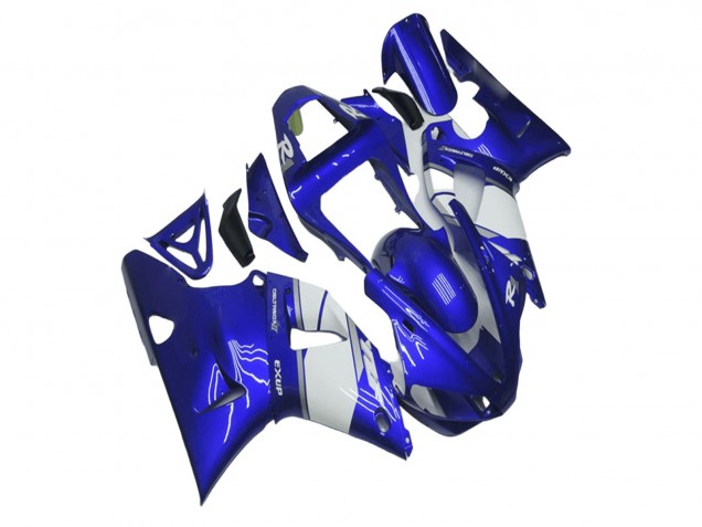 2000-2001 Blue White Yamaha YZF R1 Motorcycle Fairing Australia